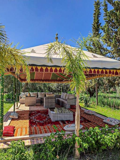 Ferme De Vacances Avec Une Grande Villa A Marrakech مراكش المظهر الخارجي الصورة