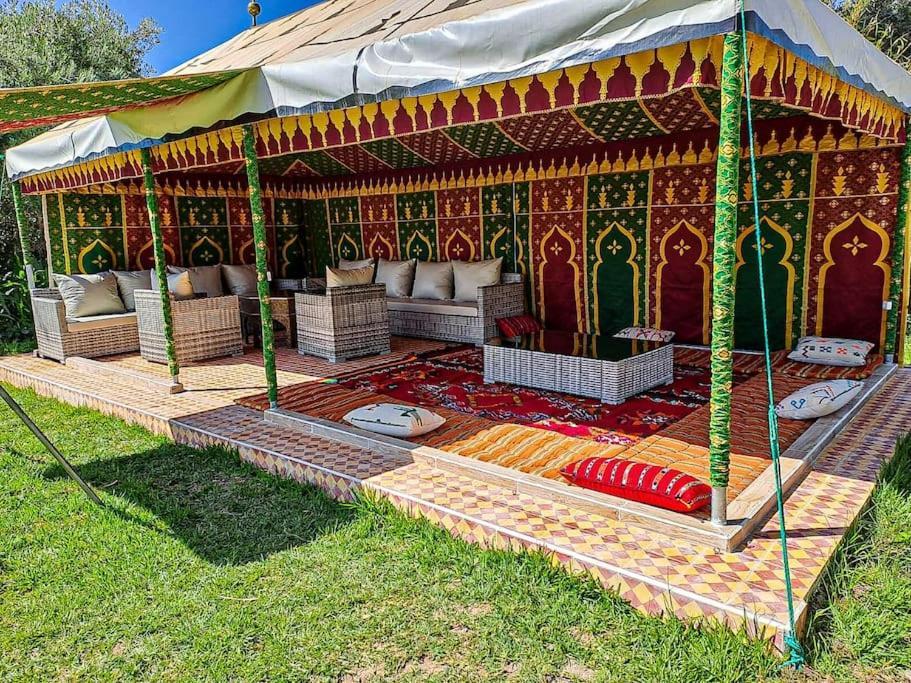 Ferme De Vacances Avec Une Grande Villa A Marrakech مراكش المظهر الخارجي الصورة