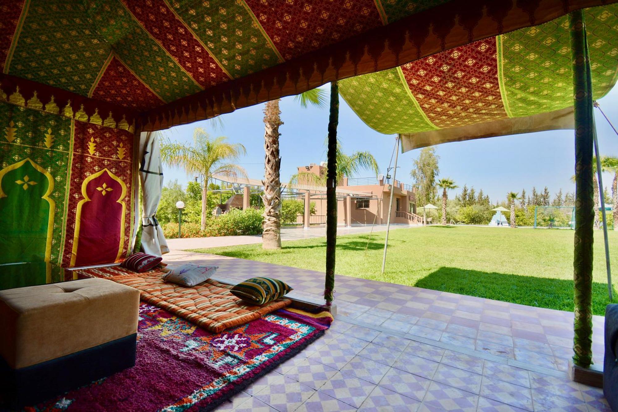 Ferme De Vacances Avec Une Grande Villa A Marrakech مراكش المظهر الخارجي الصورة