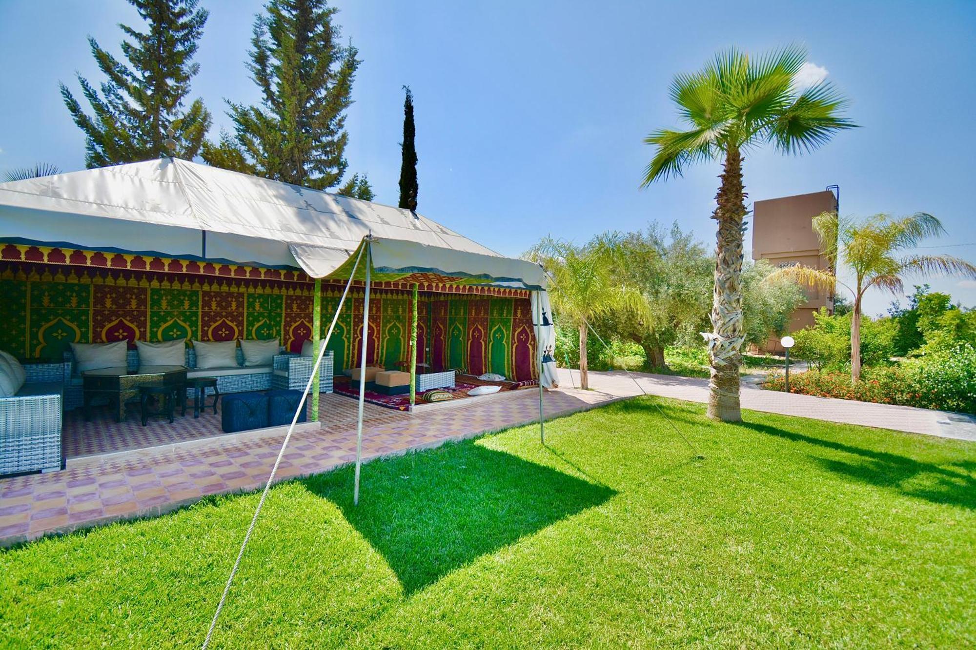 Ferme De Vacances Avec Une Grande Villa A Marrakech مراكش المظهر الخارجي الصورة