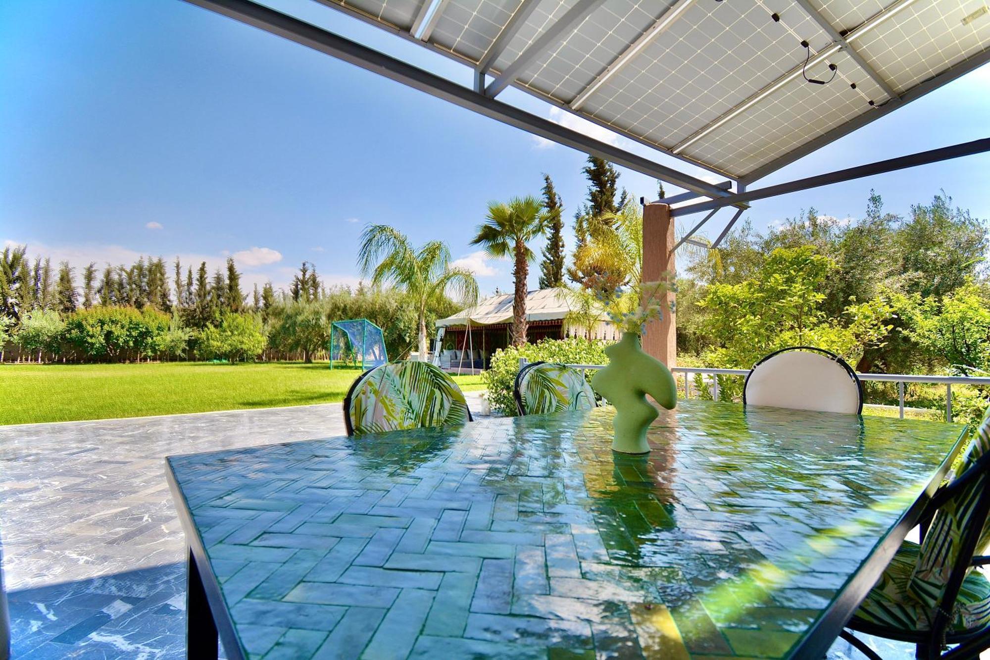 Ferme De Vacances Avec Une Grande Villa A Marrakech مراكش المظهر الخارجي الصورة