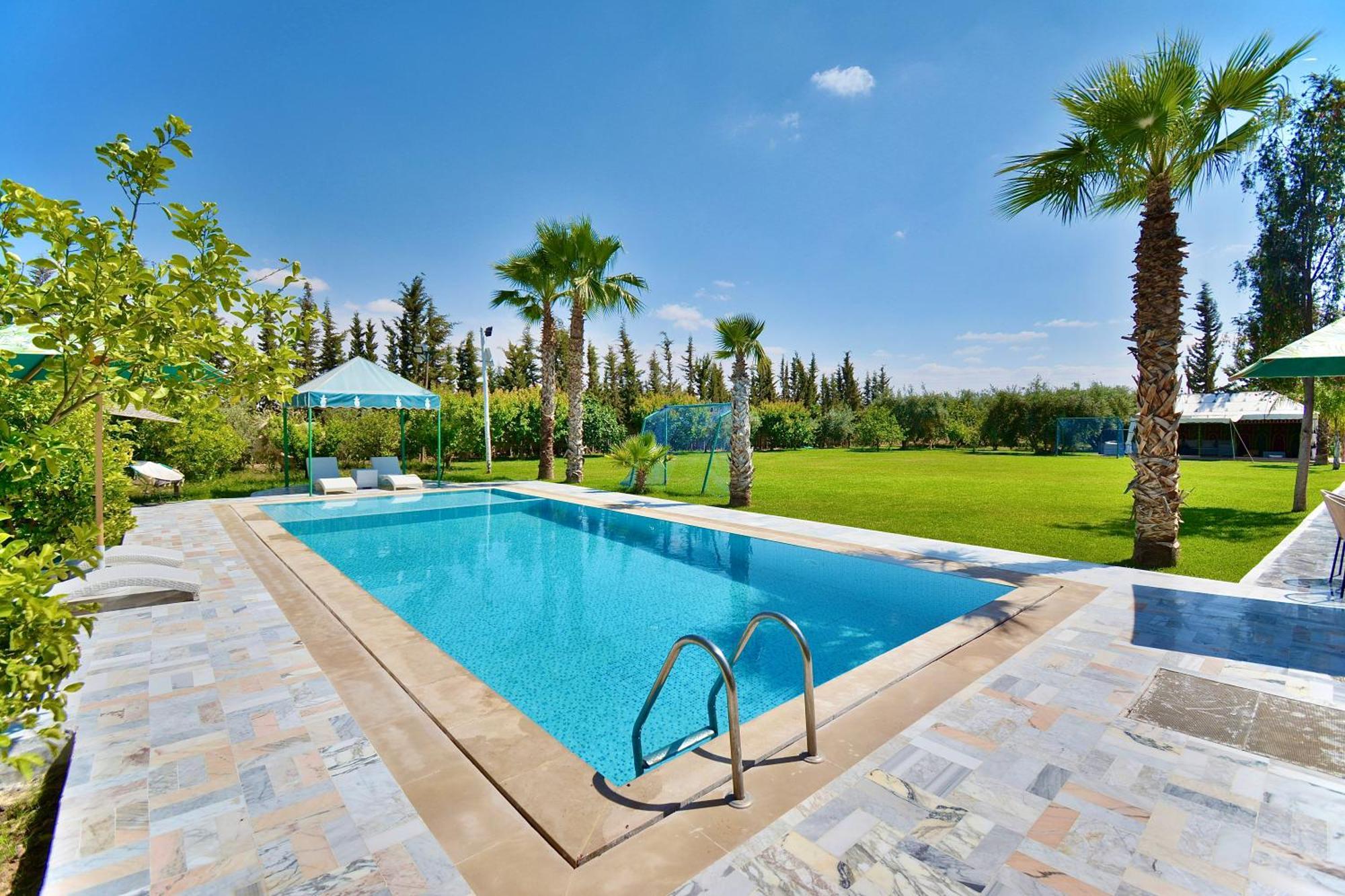 Ferme De Vacances Avec Une Grande Villa A Marrakech مراكش المظهر الخارجي الصورة